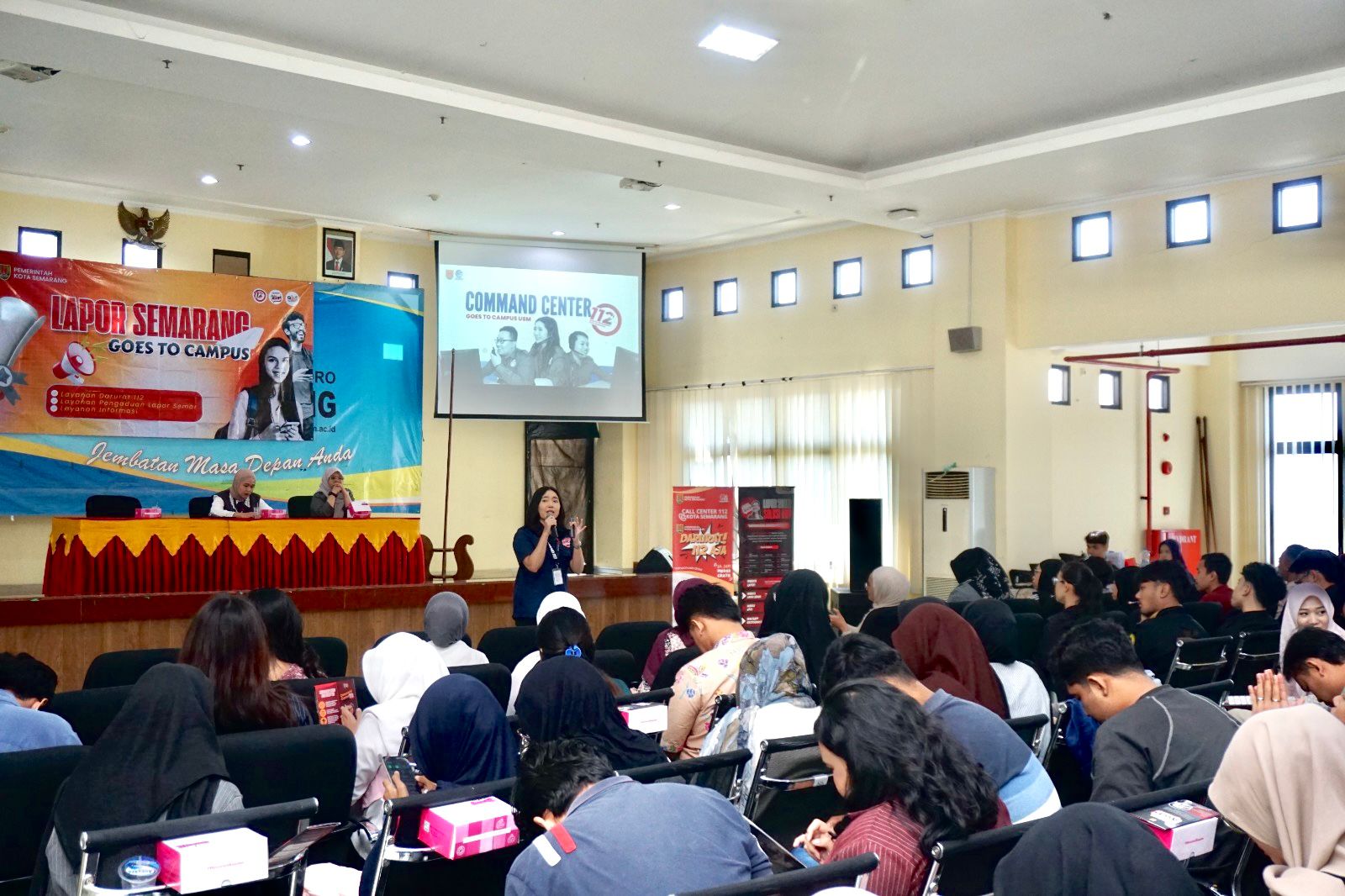 Lapor Semarang Goes to USM: Semarang Menjadi Magnet, Warga Harus Responsif dan Partisipatif