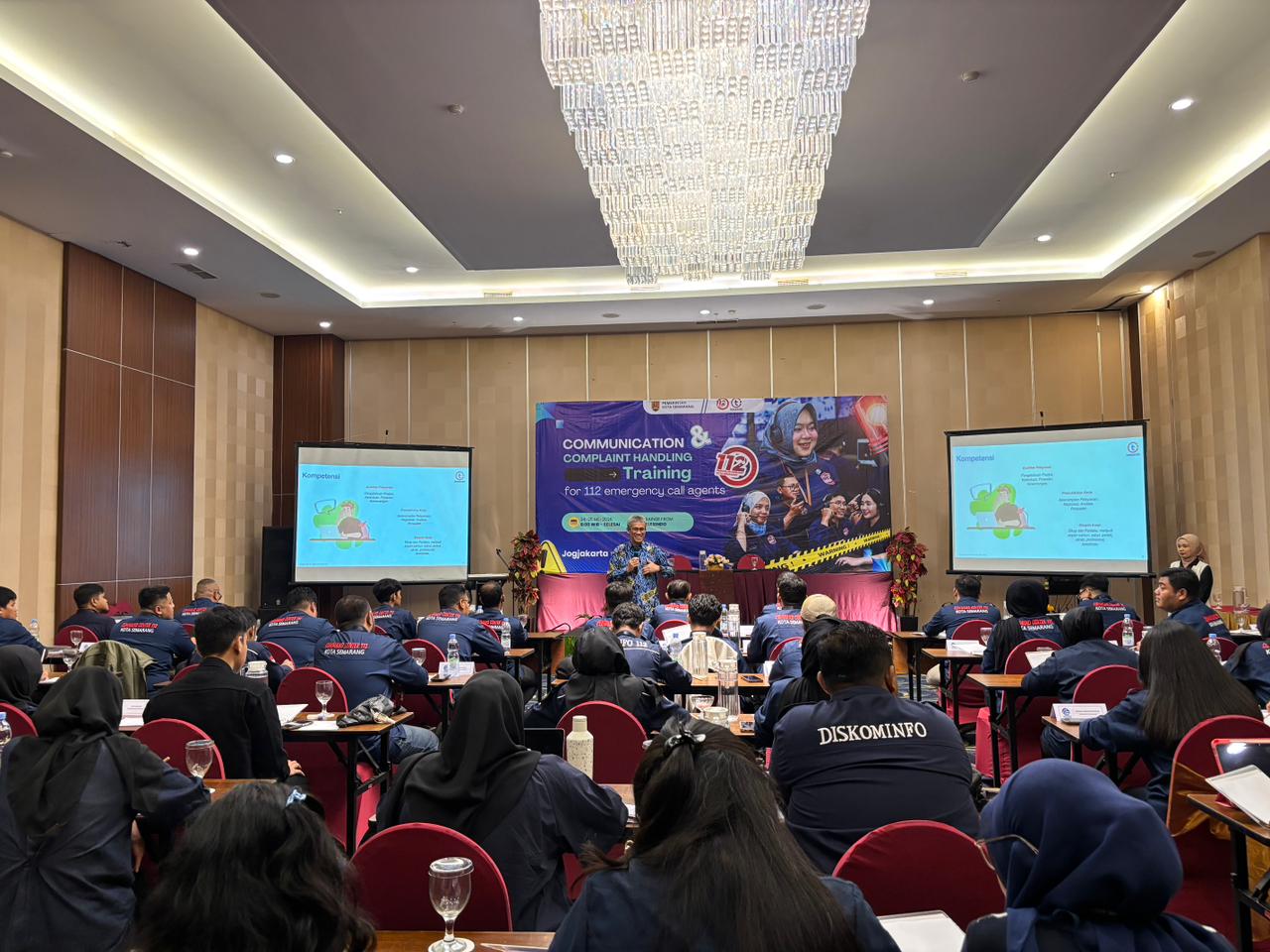 Perkuat Respons Darurat, Diskominfo Semarang Latih Operator 112 Lewat Training Bersama Telexindo
